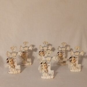 Portofino Giftware Angel Figurines with Cross Accents